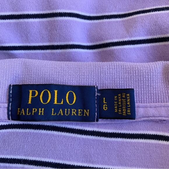 Ralph Lauren Striped Mauve Polo shirt - Picture 3 of 5